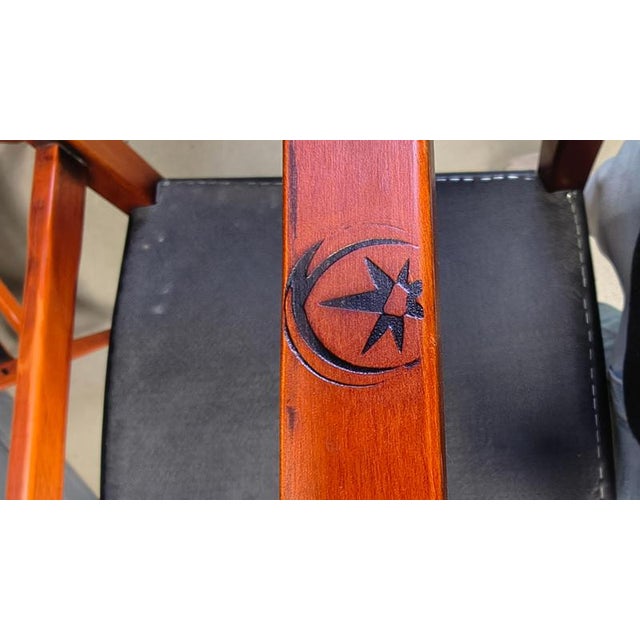 High quality dining chairs made in Spain consisting of beautifully crafted wooden frames, of which two have armchairs and...