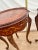 1930s Two French Side Tables, Display, Nightstands, Round Top Floral Marquetry For Sale - Image 10 of 13