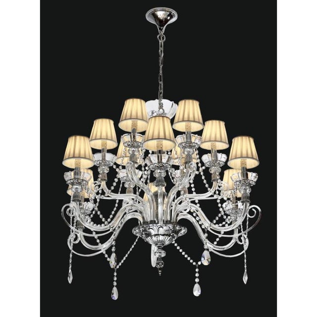 Metal Collection Royal Chandelier in Metal and Crystal by Jago For Sale - Image 7 of 8