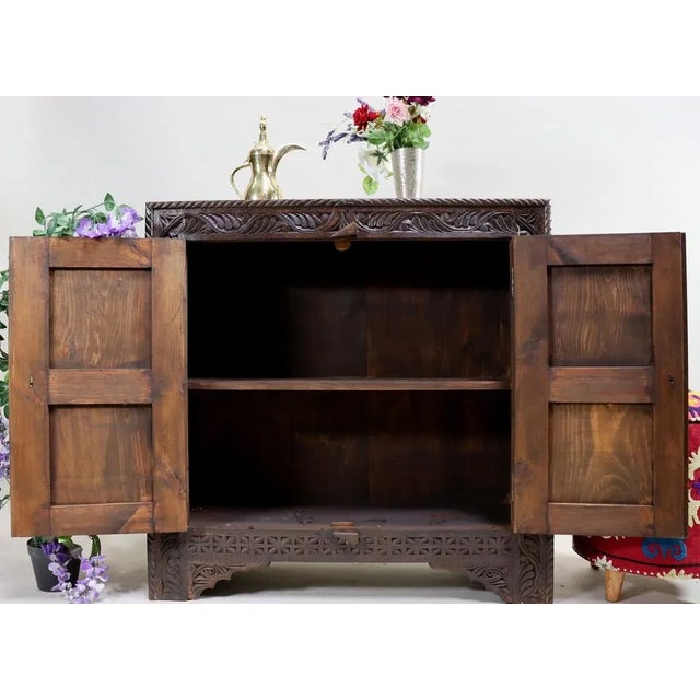 Brown Vintage Hall Cabinet, 1970s For Sale - Image 8 of 10