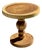 Coffee Table in Suar Wood with Central Pedestal Base and Spheres For Sale