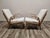 White Set of Mid- Century Wool Boucle Armchairs For Sale - Image 8 of 16