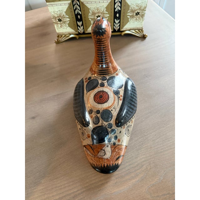 Large Vintage Tonala Pottery Duck For Sale - Image 9 of 12