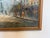 Late 20th Century Listed Artist C. Burnett Oil Painting on Canvas, Paris Street View Framed Signed For Sale - Image 10 of 10