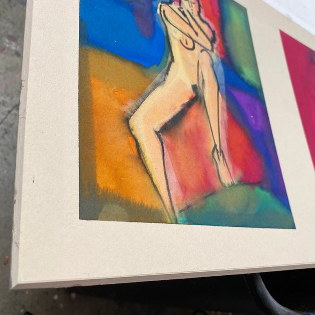When attending figure drawing at Terry St John’s home studio I would bring all sorts archival materials to paint the...