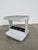 Vintage Rolling Bar Cart in White Plastic and Smoked Glass by Marc Held, 1970s For Sale - Image 6 of 13