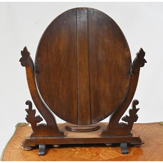 Victorian Duchess Mirror Walnut Dressing Glass, 1880s For Sale - Image 3 of 4