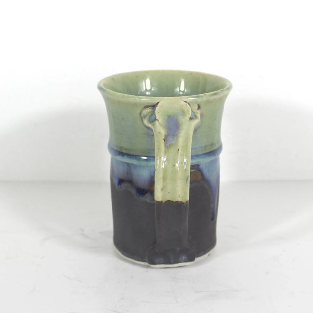 Vintage Signed Eva Mlcak Studio Pottery Coffee Mug For Sale - Image 4 of 8