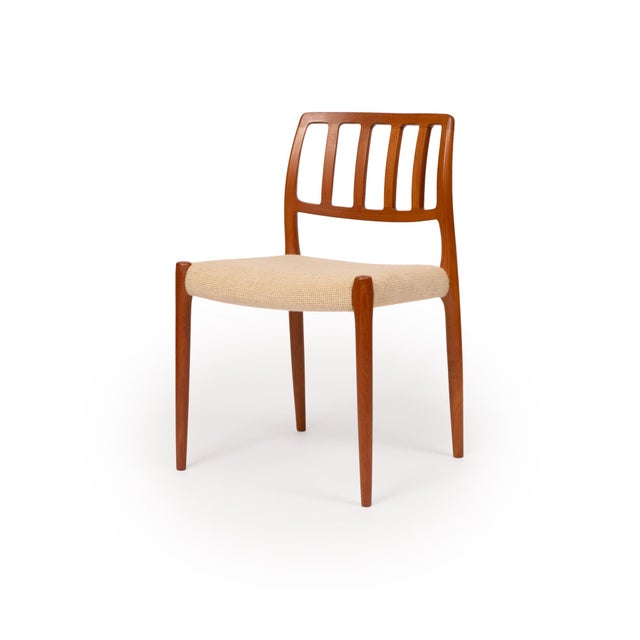 Brown Vintage Danish Mid-Century Niels Otto Møller No. 83 Teak Dining Chairs (Set of 6) For Sale - Image 8 of 8