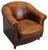 Vintage Dutch Cognac Leather Club Chair For Sale