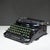 Remington Rand Art Deco Remington Portable Noiseless Typewriter and Case c.1937 For Sale - Image 4 of 9