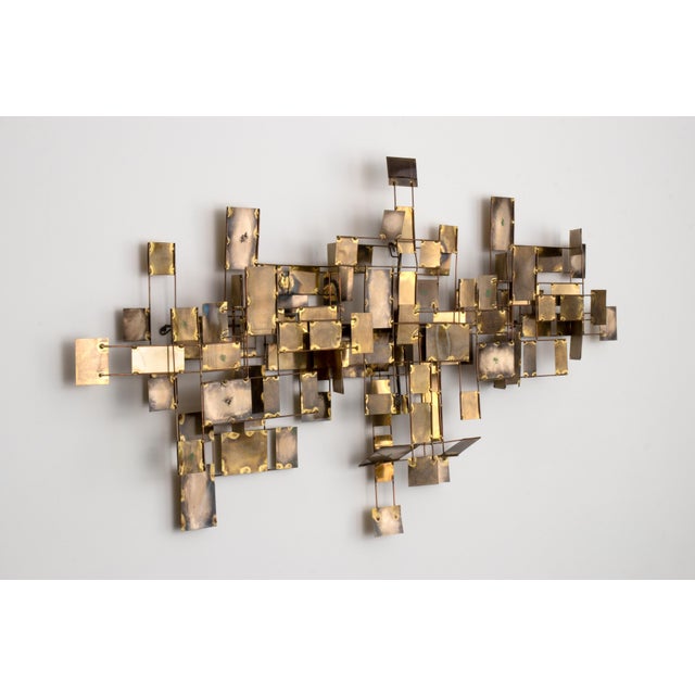 Curtis Jere Vintage Mid Century "Labyrinth" Wall Sculpture by Curtis Jere For Sale - Image 4 of 8