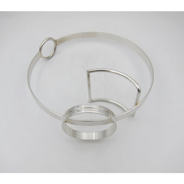 Metal Christofle Wine Bottle Stand and Pourer Designed by Bernard Yot For Sale - Image 7 of 10