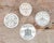 Four porcelain miniature boxes, 19th Century H. 4-5 Dia. 7-9 cm H. 1.5-1.9 Dia. 2.7-3.5 in