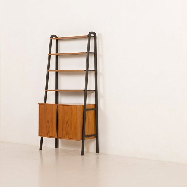 Wood Mid-Century Free Standing Wall Unit from BRANTORPS, Sweden, 1960s, Set of 7 For Sale - Image 7 of 7