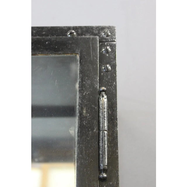 Black Lacquered Iron Display Cabinets, 1930s, Set of 2 For Sale - Image 9 of 15