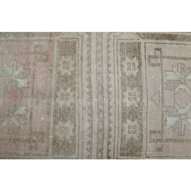 Beige 1970s Vintage Handmade Turkish Wool Cotton Beige Area Rug For Sale - Image 8 of 11