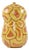 Shawn Banks Organic Modern Yellow and Orange Gourd Shaped Large Ceramic Vase For Sale