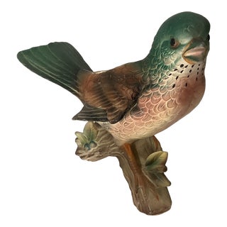 1976 Vintage Porcelain Bird Planter. For Sale