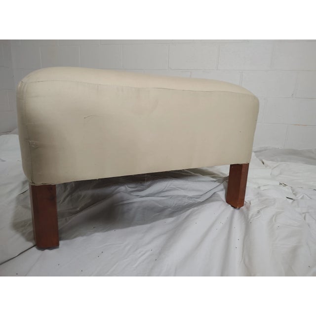 Amethyst Henredon Ottoman- Newly Upholstered, Vintage 90s For Sale - Image 8 of 13