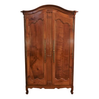 Early 19th Century Louis XV Wardrobe in Cherry For Sale