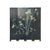 Chinese Black Base Color Flower Birds Graphic Floor Screen Divider For Sale - Image 16 of 16