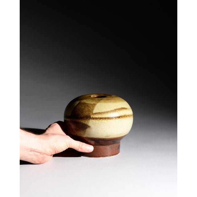 Ceramic Earth Tone Studio Ceramic Vase by Barbara Stehr, Germany, 1970s For Sale - Image 7 of 11