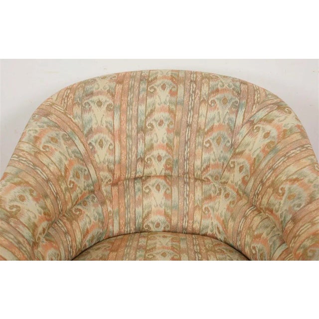 Milo Baughman 1970’s Milo Baughman Style Swivel Lounge Chair For Sale - Image 4 of 8