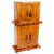 Antique Art Deco Burr Walnut Cocktail Cabinet Dry Bar from Epstein Manner, 1920s For Sale