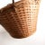 Wood Vintage Hand Woven Fruit Flower Wicker Basket For Sale - Image 7 of 13