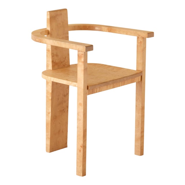 Swedish Birch Armchair, 1990s For Sale