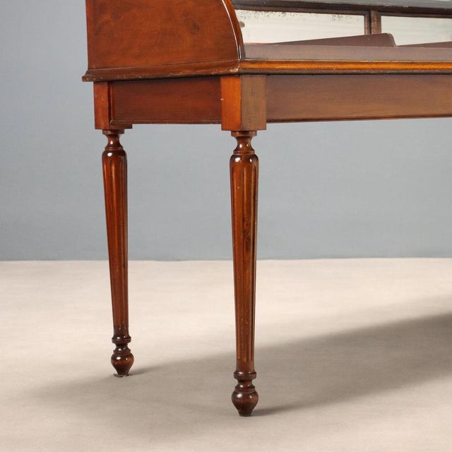 Wood Display Cabinet in Walnut For Sale - Image 7 of 10