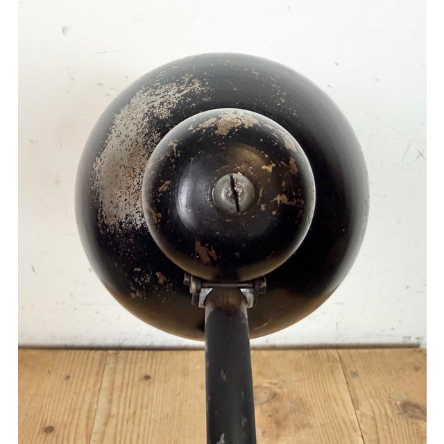 Bauhaus Industrial Black Table Lamp, 1930s For Sale - Image 10 of 18