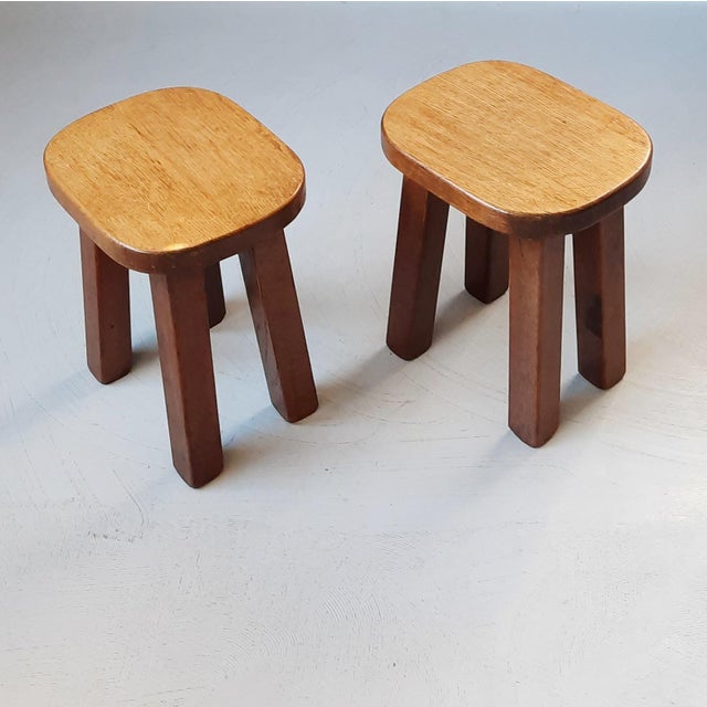 Brown Brutalist Side Tables, 1970s, Set of 2 For Sale - Image 8 of 8