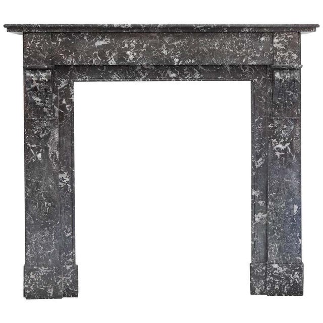19th Century Louis Philippe Style St. Anne's Marble Fireplace Mantel For Sale - Image 8 of 8