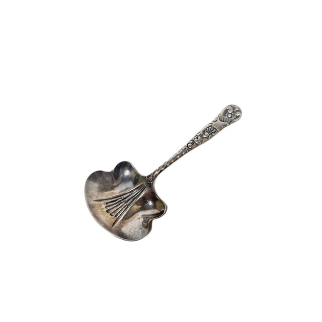 Art Nouveau Style Sugar Bowl Spoon, 1920s For Sale - Image 10 of 11