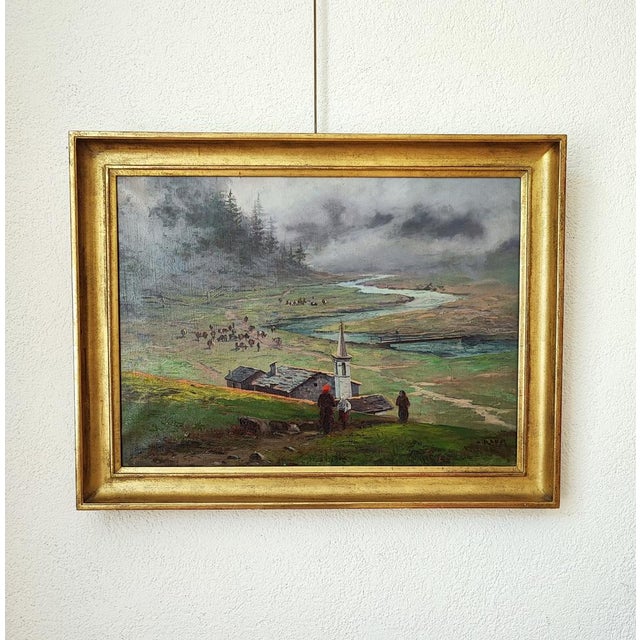 Leonardo Roda, La Conca del Breuil, Oil on Canvas, Framed For Sale - Image 12 of 12