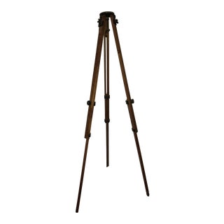 Vintage Wood Tripod Base For Sale
