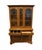 Wood Ethan Allen Heirloom Nutmeg Maple 44" Buffet W. China Cabinet 10-6037 / 10-6038 For Sale - Image 7 of 15