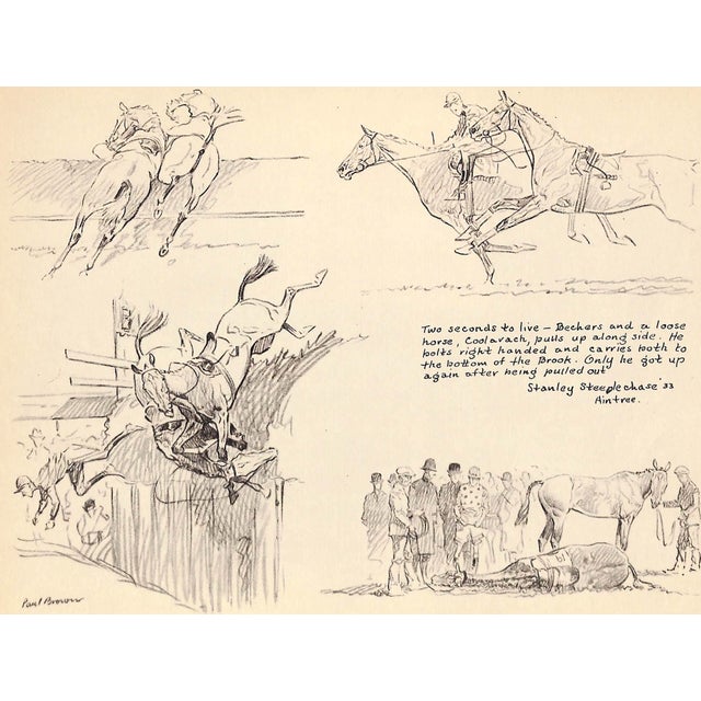 Art Sz: 9 1/2"H x 12 1/2"W 1933 Proof Plate for 'Spills and Thrills' Published by Charles Scribner's Sons New York 1933