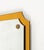 Mid-Century Rectangular Wall Mirror with Yellow Frame from Veca, Italy, 1960s For Sale - Image 9 of 13