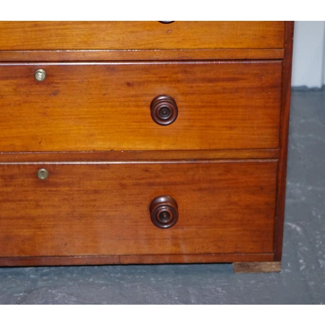 Large Victorian Chest of Drawers with Original Knobs and Locks For Sale - Image 6 of 16
