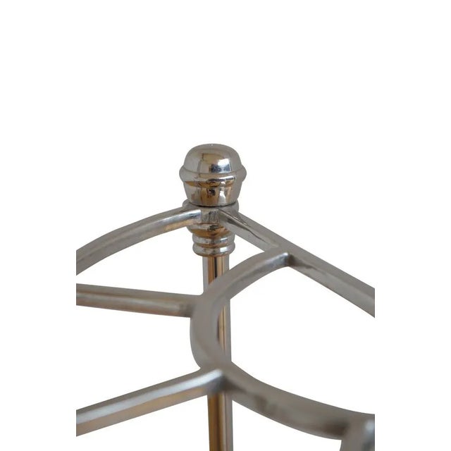 Art Deco Umbrella Stand in Stainless Steel, 1930 For Sale - Image 3 of 7