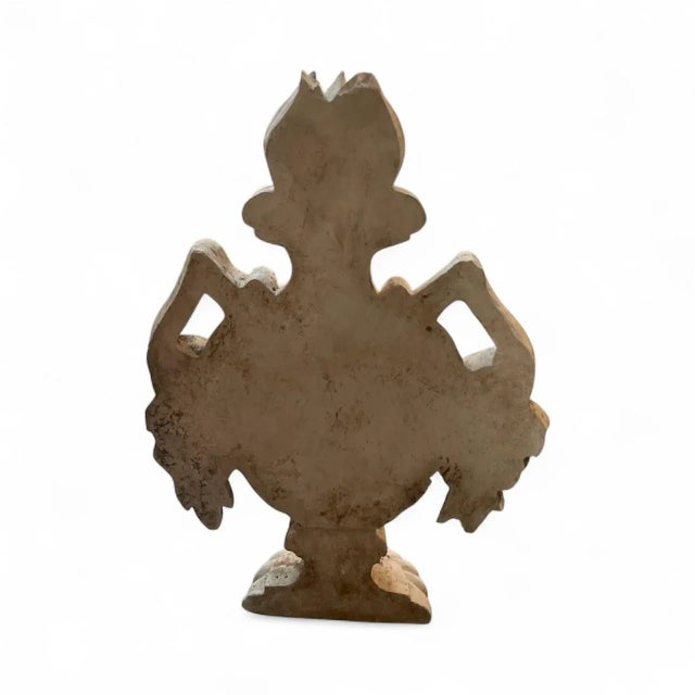 Mid 20th Century Vintage Cast Stone Flame Urn Architectural Wall Plaque / Half-Urn Finial For Sale - Image 5 of 6