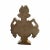 Mid 20th Century Vintage Cast Stone Flame Urn Architectural Wall Plaque / Half-Urn Finial For Sale - Image 5 of 6