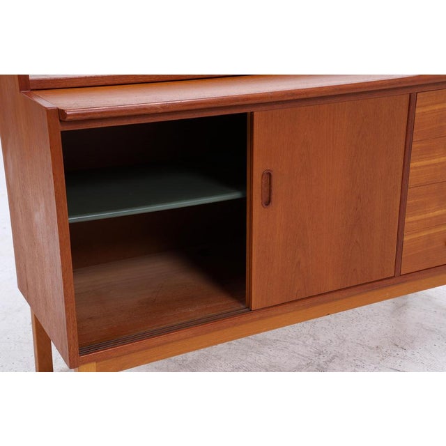 Brown Mid-Century Teak Shelf, 1960s For Sale - Image 8 of 13