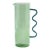 Costa de Sol Glass Wavy Handle Pitcher, Green For Sale