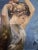 Style: Contemporary Spanish Impressionism / Luminism. Subject: Two young women in draped garments against a vibrant,...