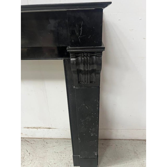 Black Napoleon III Fireplace with Black Marble Corbel, 1800s For Sale - Image 8 of 13