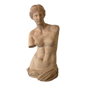 1970s Vintage Oversized Elegant Fiberglass Venus De Milo Bust